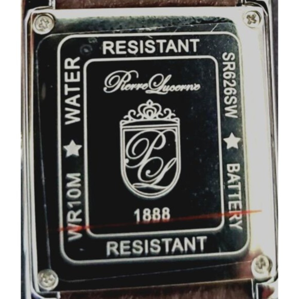Pierre Lucerne 1888 Must Inspired Tank Swiss Style Mens Dress Watch Black Band - Picture 11 of 16